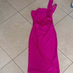 Elegant Pink Women's Dress